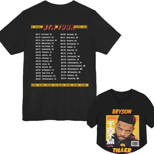 Discover Bryson Tiller 2024 Tour Fan Shirt