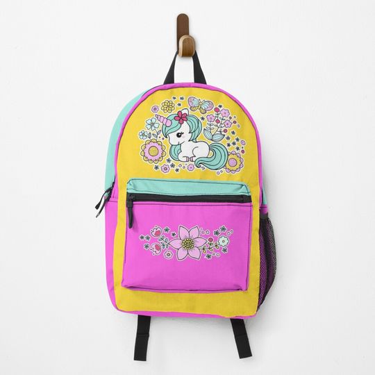 Discover Cute Kawaii Unicorn Purple Lavender Backpack