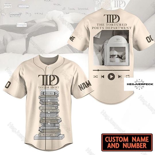 Discover The Tortured Poets Department Baseball Jersey, TTPD Merch, Taylor New Album