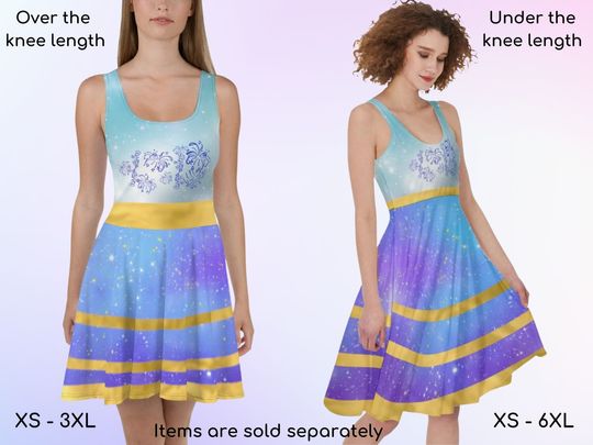 Discover 50th Anniversary Skater Dress in Two Lengths, Dapper Day, Halloween Dress