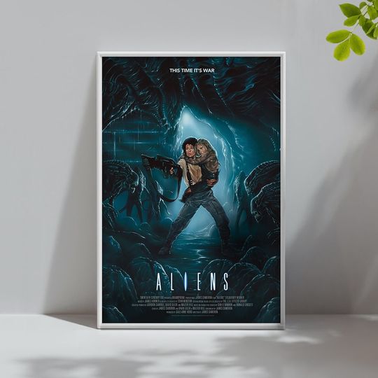 Discover Aliens (1986) Movie Poster, Vintage Movie Poster, Home Decor