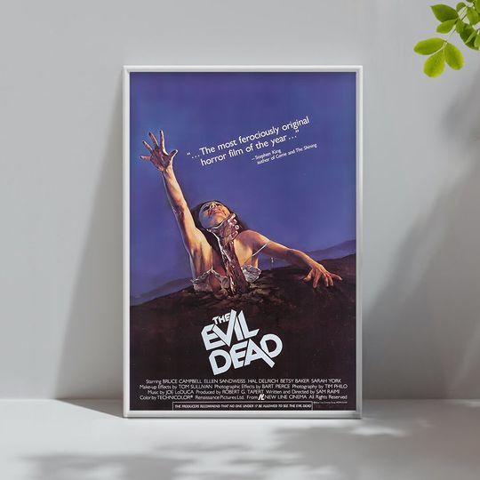 Discover THE EVIL DEAD Movie Poster, Vintage Movie Poster, Home Decor