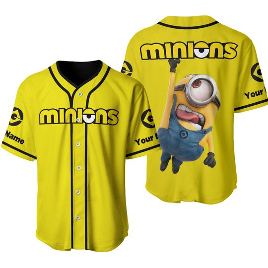 Discover Personalized Minion Baseball Shirt - Fun Style