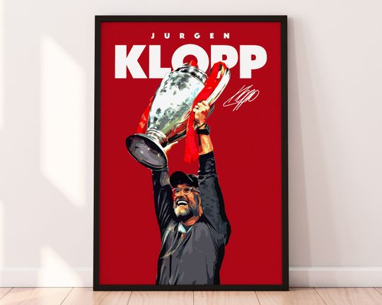 Discover Klopp Poster, Jurgen Klopp 4K Printable Poster