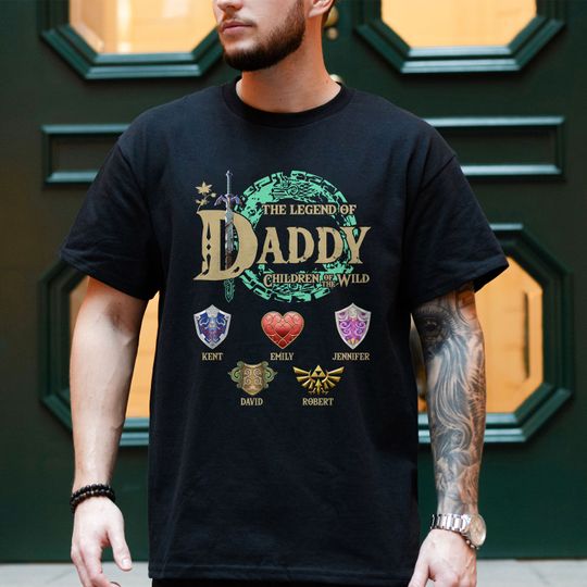 Discover Personalized The Legend Of Daddy Shirt, Zelda Dad Shirt