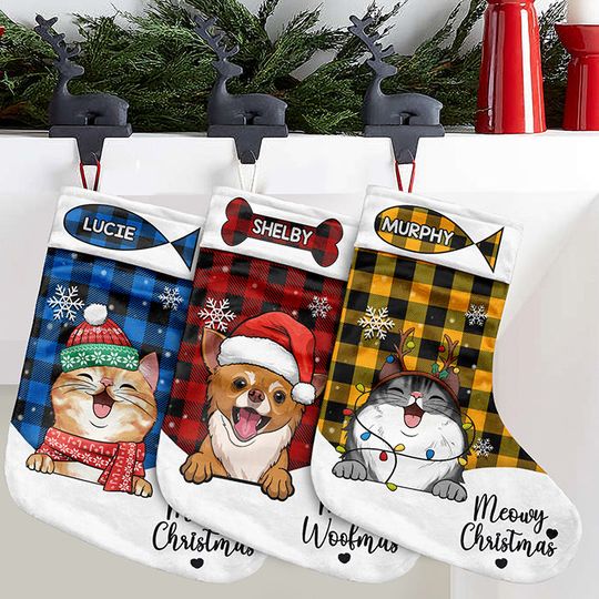 Discover Personalized Christmas Stocking - Merry Woofmas!