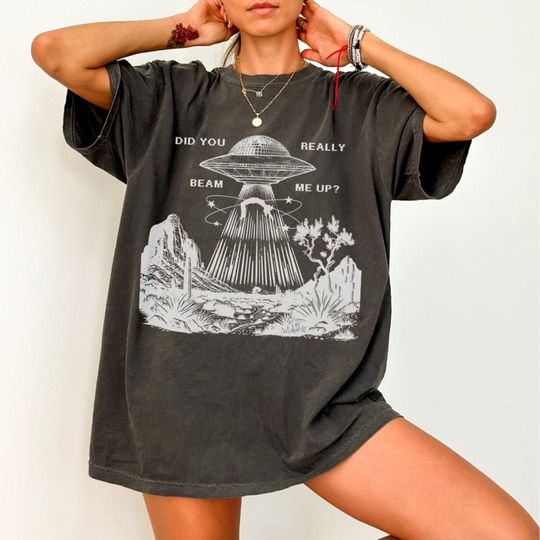 Discover Down Bad, Did Your Really Beam Me Up, Vintage Graphic Shirt