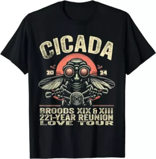 Discover Entomology Cicada Fest 2024 Broods XIX & XIII T-Shirt