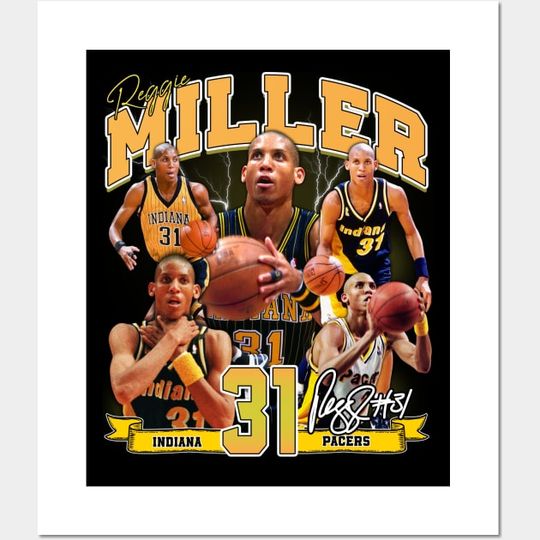 Discover Reggie Miller Choke Basketball Poster, Reggie Miller Poster