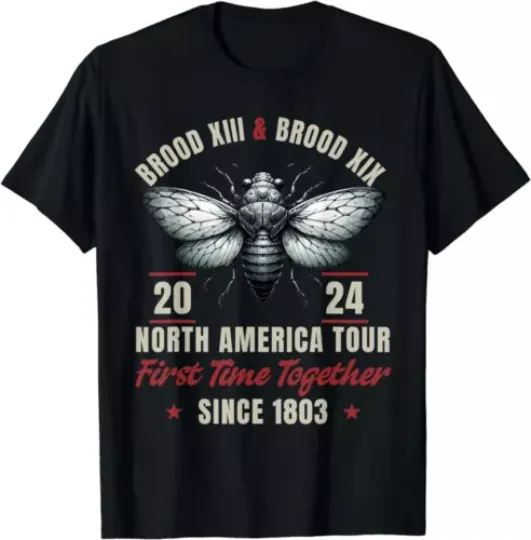 Discover Brood XIX Brood XIII 2024 North America Tour Cicada Fest T-Shirt