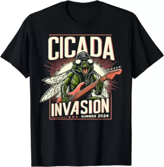Discover Cicada Invasion Tour 2024 Funny Cicada Event Brood XIX XIII T-Shirt