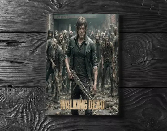 Discover The Walking D Daryl Dixon Poster Print