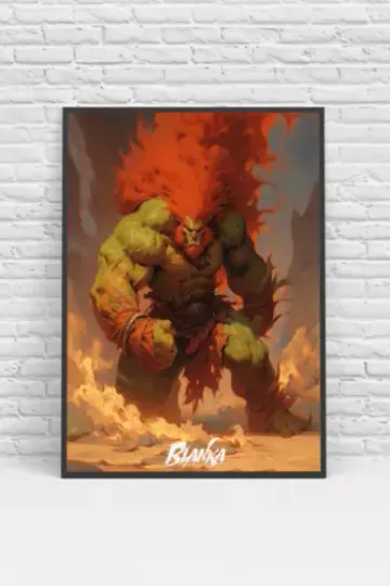 Discover Blanka Street Fighter Capcom Video Game Poster Print