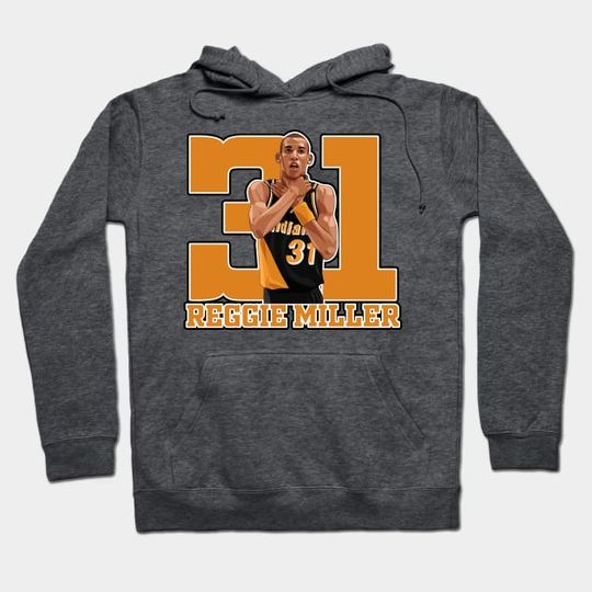 Discover Reggie Miller Choke Sign Basketball Legend Hoodie