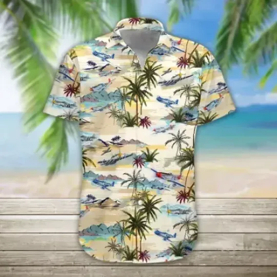 Discover Aircraft 3D HAWAII SHIRT HALLOWEEN GIFT CHRISTMAS GIFT