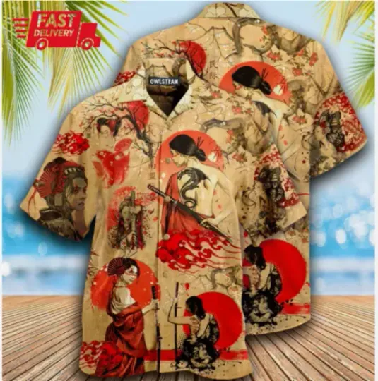 Discover Samurai Girl Edition 3D HAWAII SHIRT HALLOWEEN GIFT CHRISTMAS GIFT