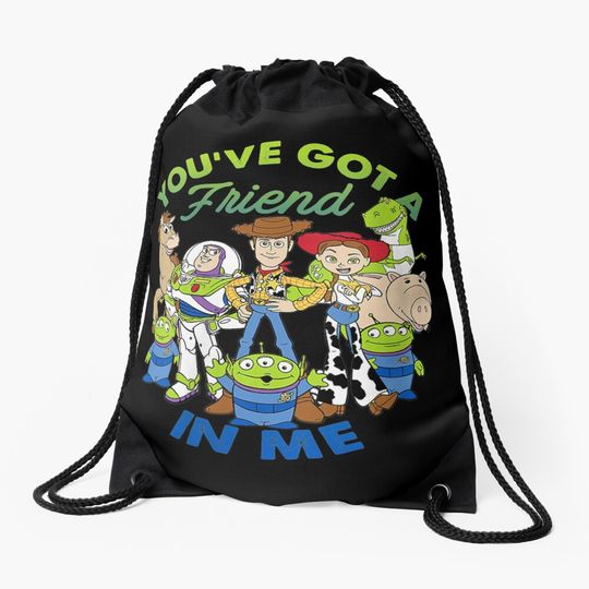 Discover Womens  Pixarss Toys Story Cartoon Group Shot Drawstring Bag