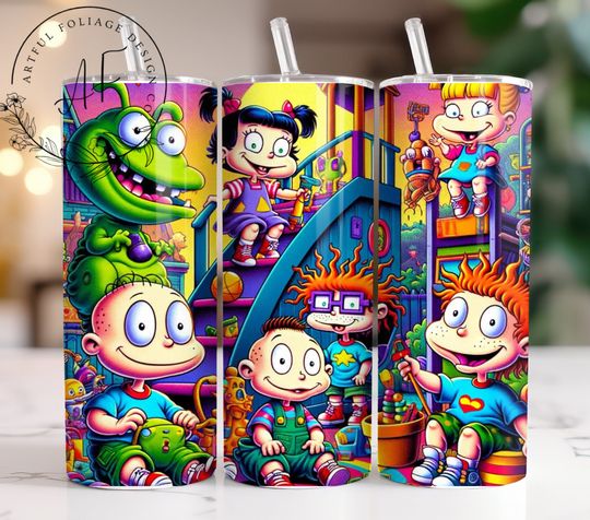 Discover Rugrat Cartoon  20 oz Skinny Tumbler