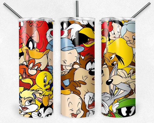 Discover Cartoon Tumbler  20 oz Skinny Tumbler