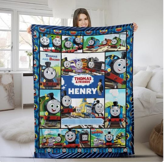 Discover Personalized Thomas the Train Blanket, Thomas & Friends Birthday Blanket