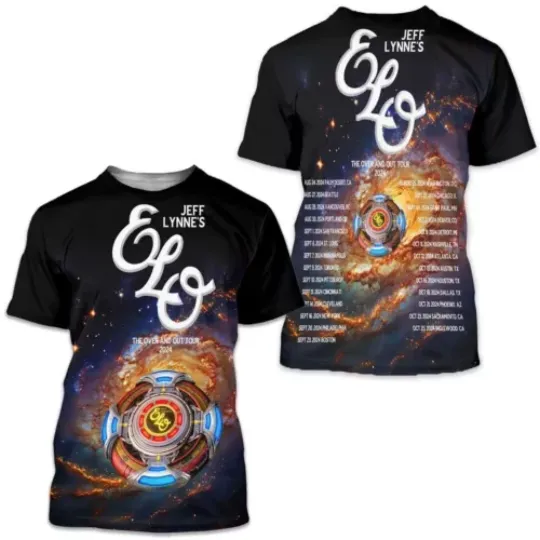 Discover Jeff Lynnes ELO Over and Out Tour 3D T-shirt