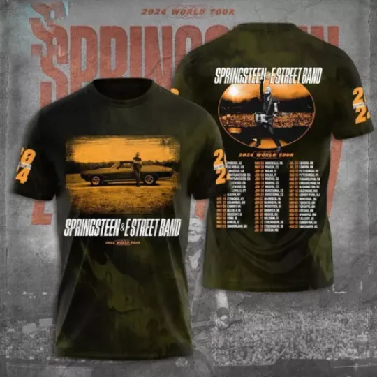Discover Bruce Springsteen & E Street Band World Tour 2024 T Shirts