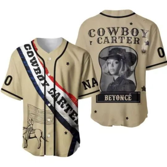 Discover Personalized Beyonce Cowboy Carter Baseball Jersey Shirt