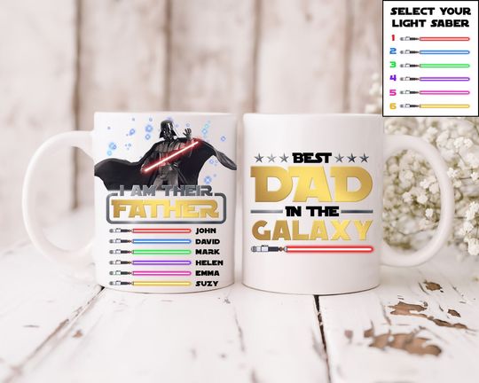 Discover Personalized Father Mug with Galaxy Theme