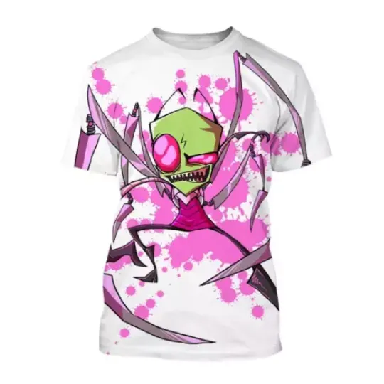 Discover Summer Cartoon Anime Invader Zim 3D Shirt