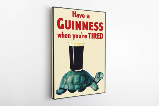 Discover Guinness Irish Stout Vintage Advertising Poster