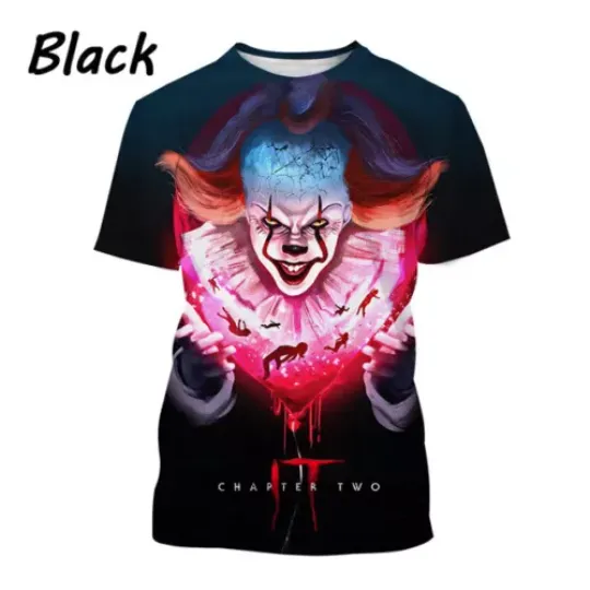 Discover The Clown 3D Printed Men's and Women's Casual Funny T-shirt