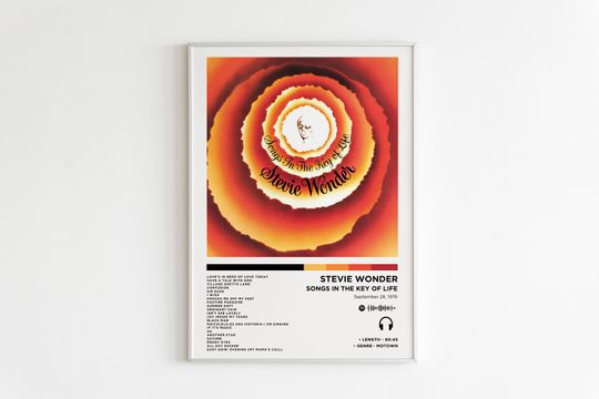 Discover Stevie Wonder - Songs In The Key Of Life Album Poster