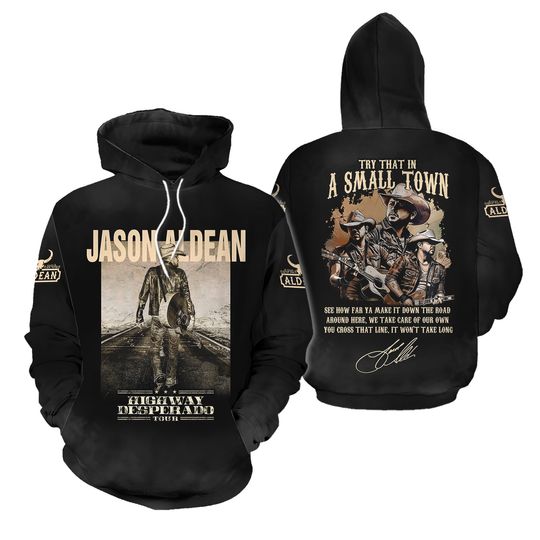 Discover Jason Aldean Highway Desperado Tour 3D Hoodies