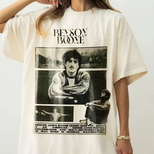 Discover Benson Boone Fireworks and Rollerblades 2024 World Tour Shirt
