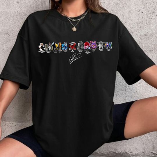 Discover Chris Brown 11:11 Tour 2024 Concert Fan Shirt