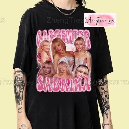 Discover Sabrina Carpenter Shirt, Vintage Graphic Music Tour 2024 Shirt, Music Lover Gift