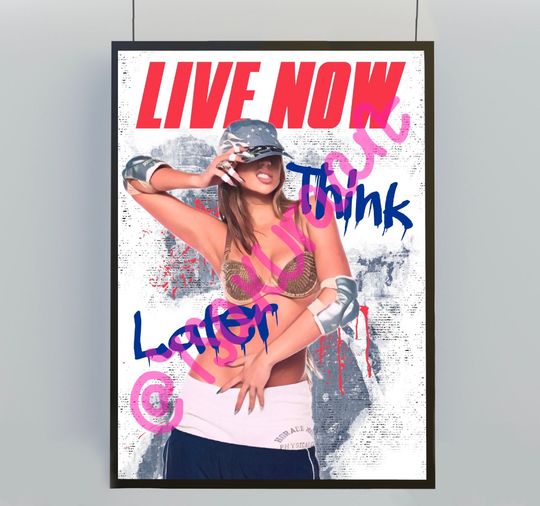 Discover Tate McRae Think Later inspired art print, Tate McRae