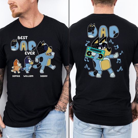 Discover BlueyDad Dad Shirt, Personalized BlueyDad Dad Shirt