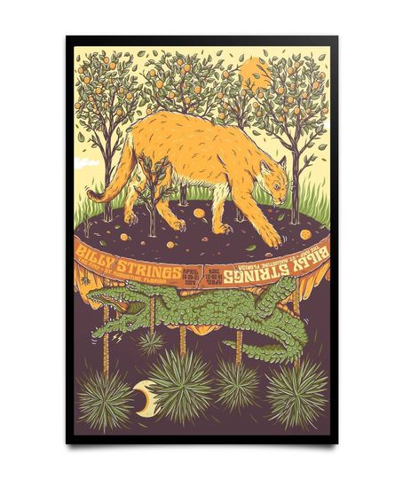 Discover Billy Strings The AMP St Augustine Florida US Apirl 19-20-21 2024 poster