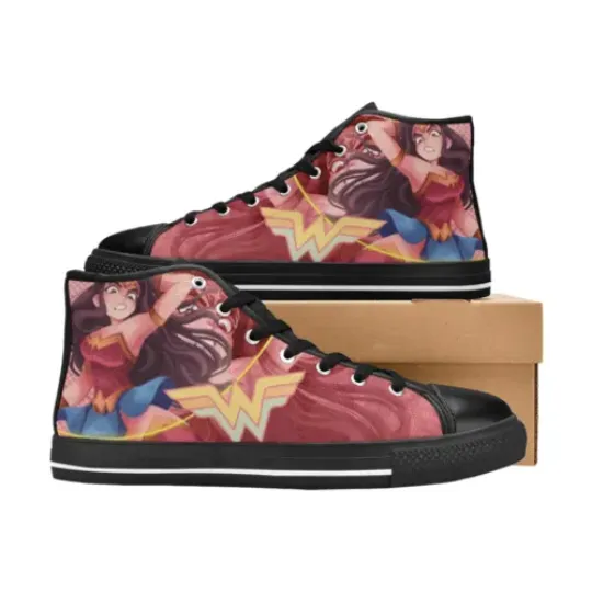 Discover Wonder Women High Tops Sneakers Canvas Men Shoes