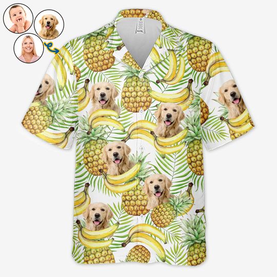 Discover Custom Photo Feel Like Summer Vacation Pet Owners Personalized Unisex Hawaiian Shirt