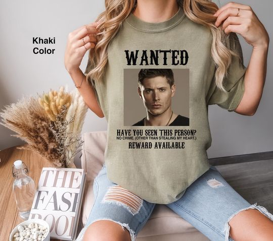 Discover Wanted Jensen Ackles Supernatural  T-Shirt, Jensen Ackles Shirt, Supernatural Shirt