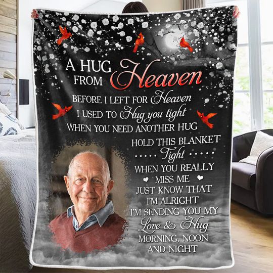 Discover When You Really Miss Me Family Members Custom Upload Photo Memorial Personalized Blanket