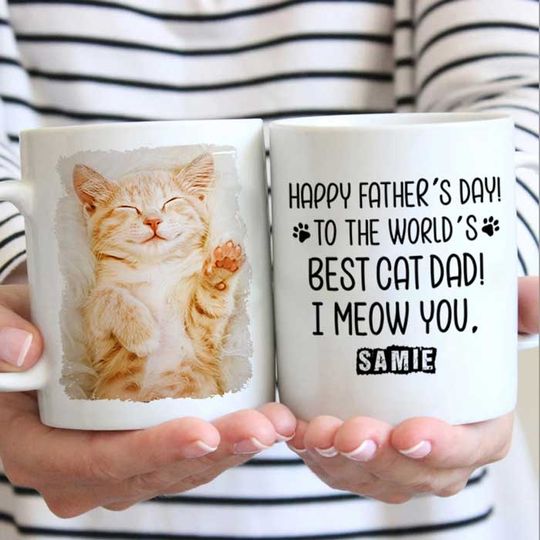 Discover Happy Father's day To The World's Best Pet Custom Upload Image Personalized Pets Lover Mug