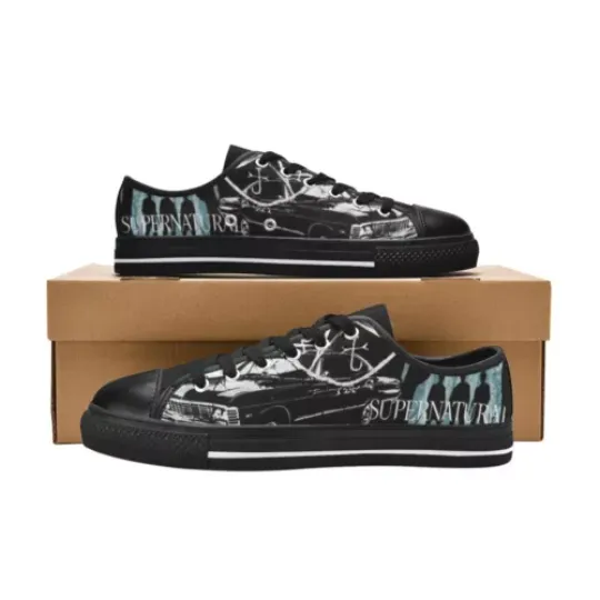 Discover Supernatural Low Tops Sneakers Canvas Women Shoes