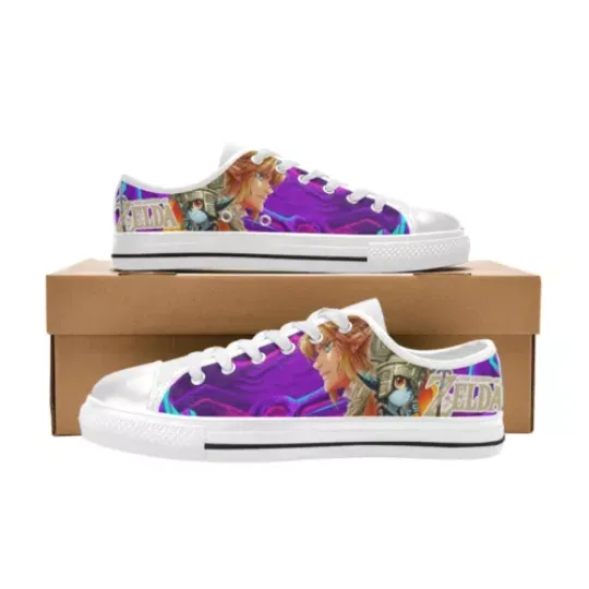 Discover Zelda Low Top Men's Sneakers Canvas Shoes