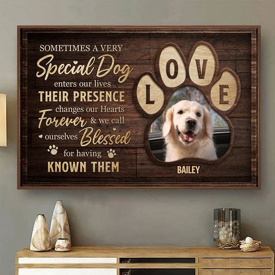 Discover You Were My Favorite Hello Custom Pet Photo Memorial Personalized Poster