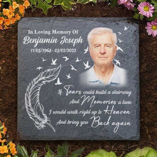 Discover I'd Walk Right Up To Heaven And Bring You Back Again Custom Photo Member Memorial Stone