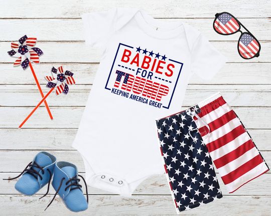 Discover Babies For Trump Bodysuit, Trump Baby Gift, MAGA Baby