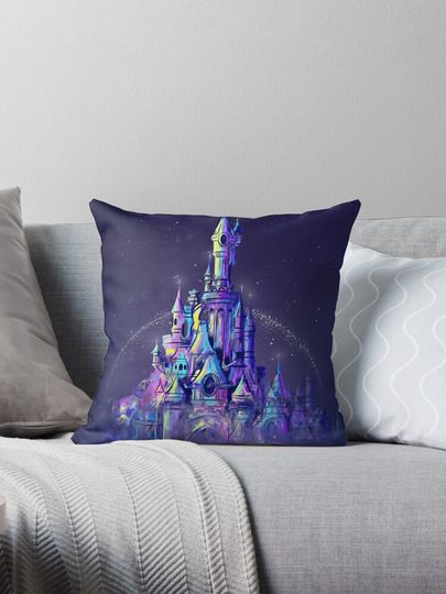 Discover Magic Princess Fairytale Castle Kingdom Pillow